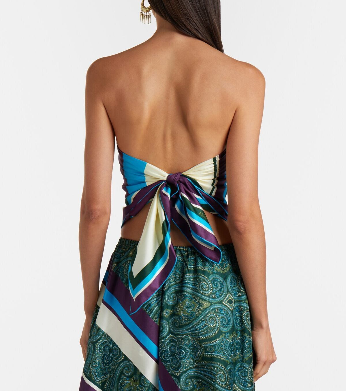 Alémais Joni printed silk twill scarf