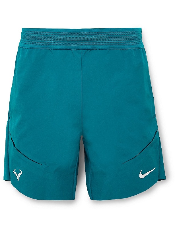 Photo: Nike Tennis - NikeCourt Rafa Slim-Fit Dri-FIT ADV Tennis Shorts - Green