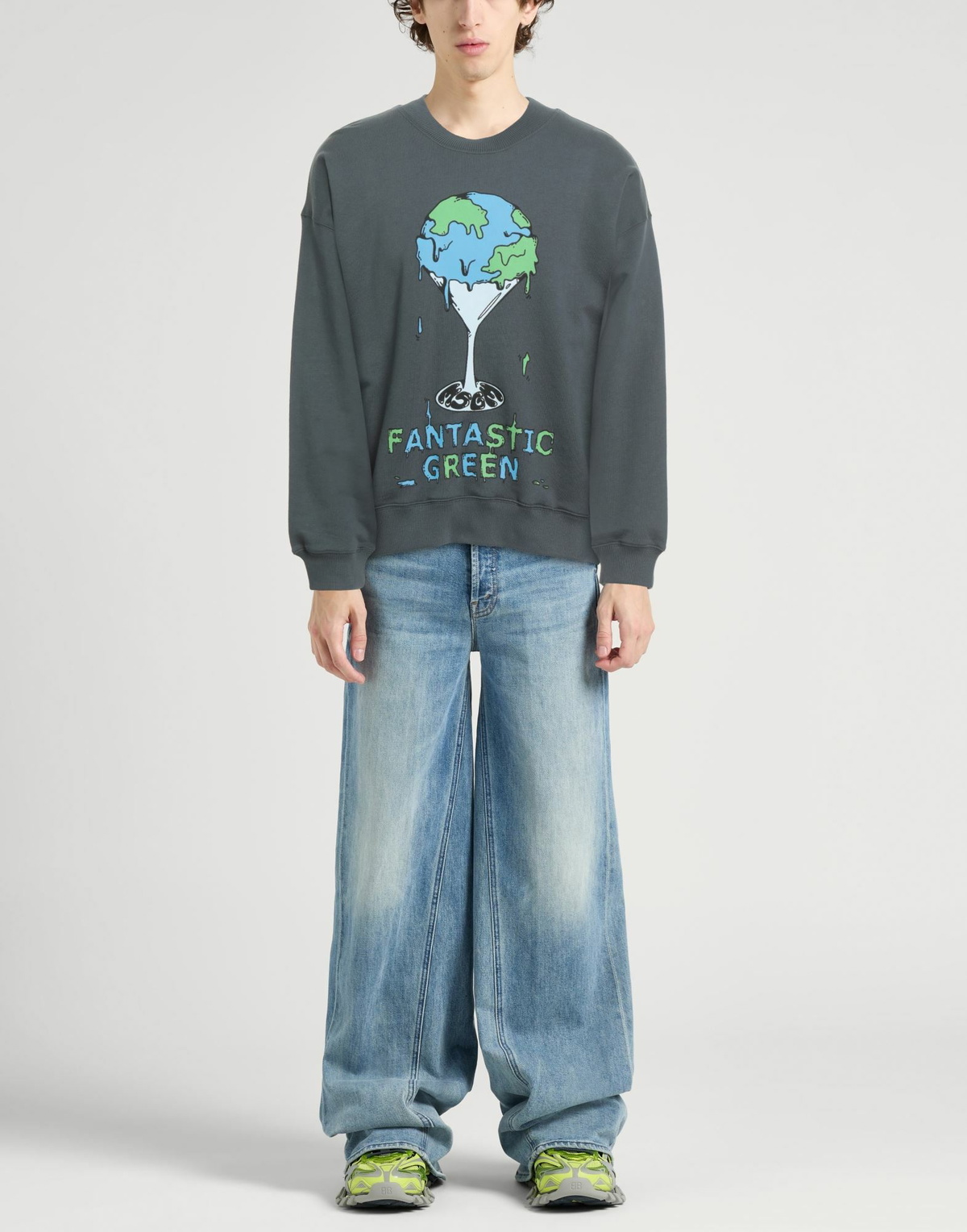 Msgm Mens Sweatshirt Charcoal