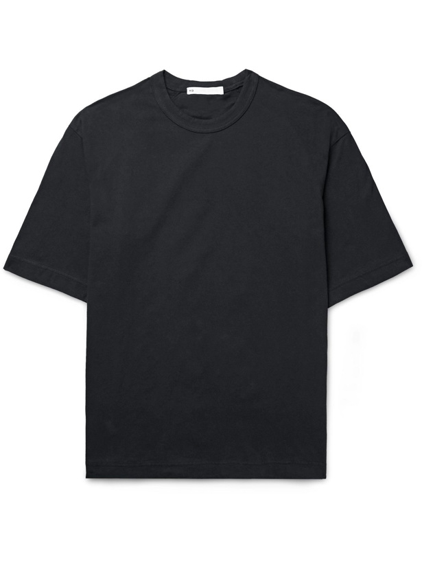 Photo: Y-3 - Layered Logo-Print Organic Cotton-Jersey and Shell T-Shirt - Black