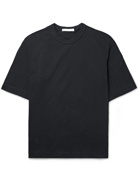 Y-3 - Layered Logo-Print Organic Cotton-Jersey and Shell T-Shirt - Black