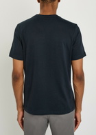 PS Paul Smith Zebra Printed Cotton T-shirt Navy