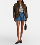 Veronica Beard Jaylen denim shorts
