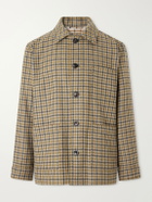 Purdey - Checked Wool-Twill Overshirt - Neutrals