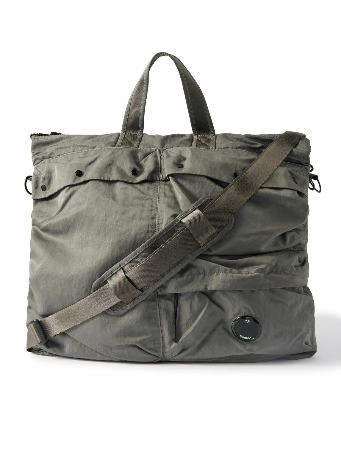 C.P. Company Blue Nylon B Lens Tote C.P. Company