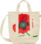 Kenzo Off-White Kenzo Paris Poppy Tote