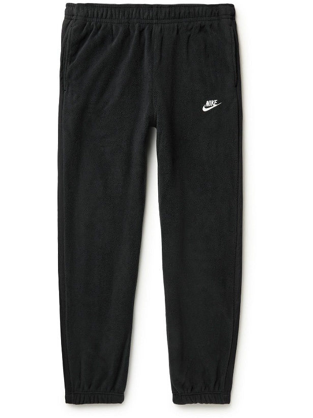 Photo: Nike - Sportswear Essentials Shell-Trimmed Fleece Sweatpants - Black