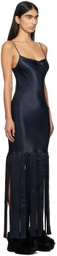 Eckhaus Latta Navy Gloam Maxi Dress