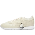 Reebok x Eames Classic Leather Sneakers in Sandtrap/White/ Cold Grey