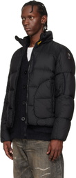 Parajumpers Black Blackburn Hooded Down Jacket