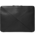 Bottega Veneta - Intrecciato Leather Zip-Around Pouch - Black