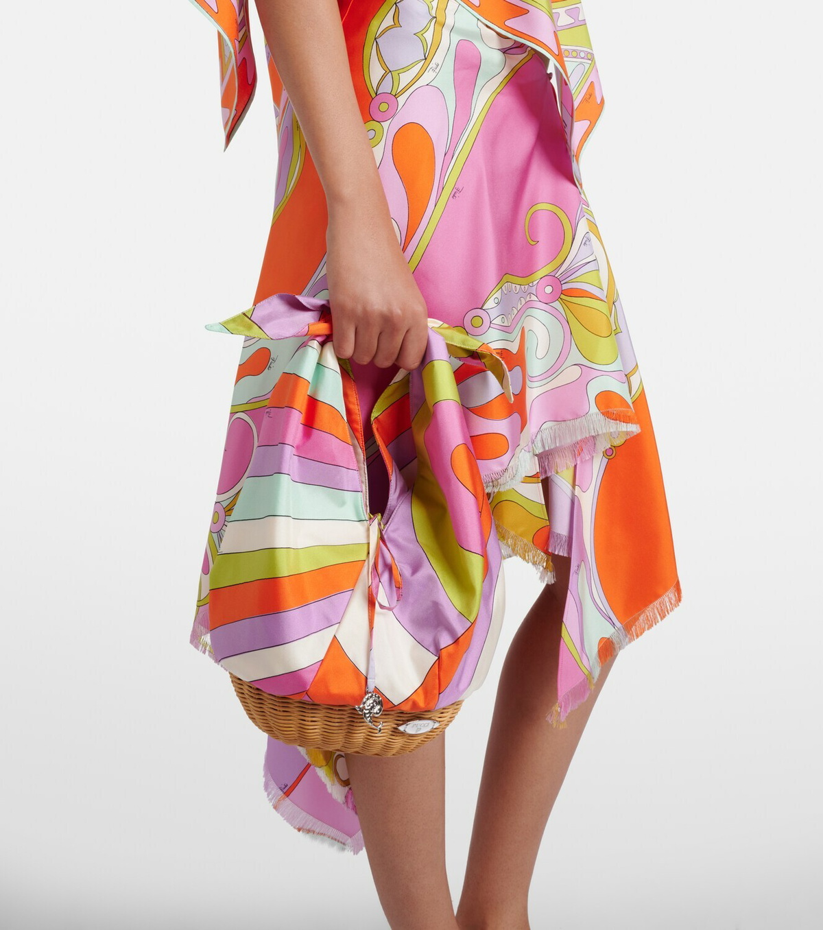 Pucci Picnic Iride silk top-handle bag