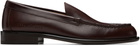 Common Projects Brown Minimal Loafers