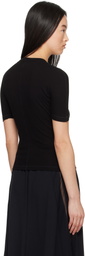 Y-3 Black Fitted Short Sleeve T-shirt