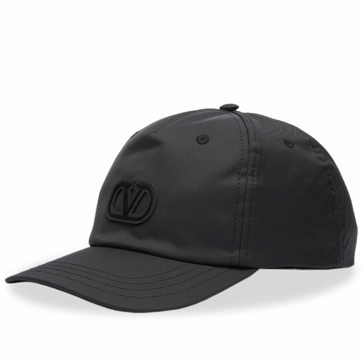 Photo: Valentino Men's V Logo Baseball Cap in Black