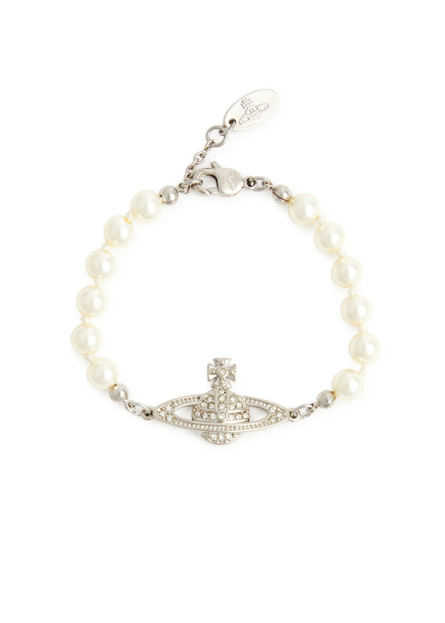 ブレスレット VIVIENNE WESTWOOD SILVER BALBINA BRACELET WITH PEARL VIVIENNE WESTWOOD - Balbina Faux Pearl Bracelet Vivienne
