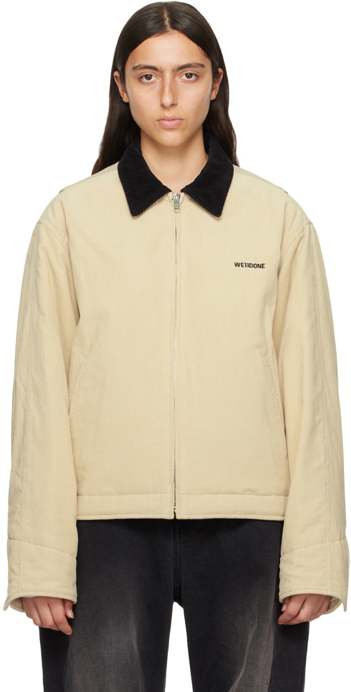 We11done Beige Padded Jacket We11done