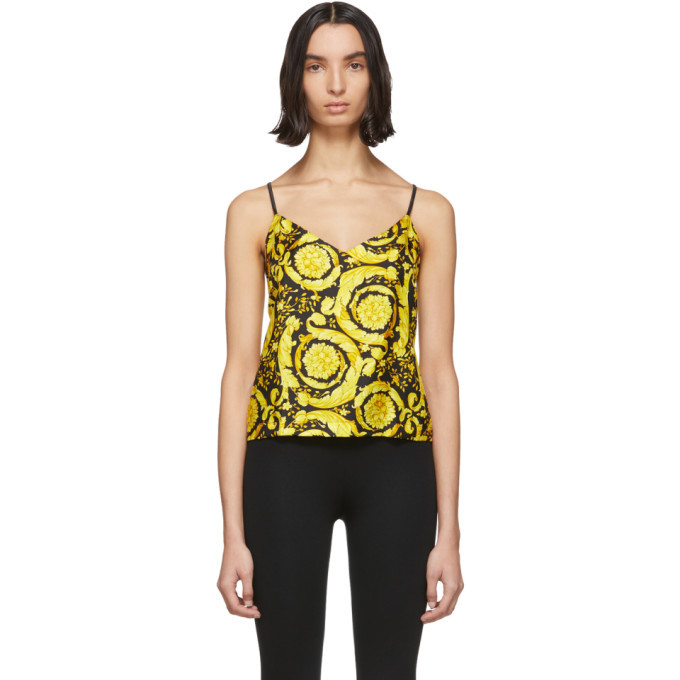 Photo: Versace Underwear Multicolor Silk Baroque Tank Top