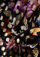 Borgo DE Nor Stellan Fil-coupé Floral-print Chiffon top Multicoloured