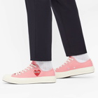 Comme des Garçons Play X Converse Chuck Taylor 70 Ox Sneakers in Pink