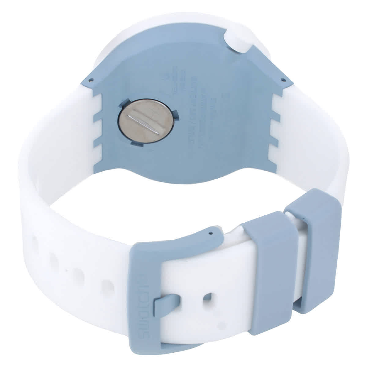 Swatch Big Bold Whice Quartz Blue Dial Unisex Watch SB03N103