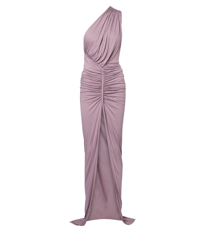 Photo: Rick Owens Lilies Avra ruched one-shoulder jersey gown