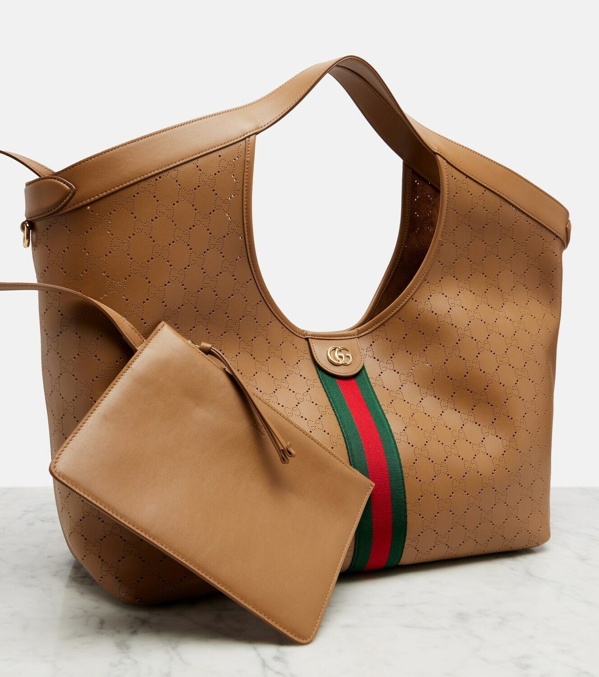 Gucci Gucci Giglio Large leather tote bag