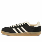 Adidas Gazelle Indoor Pro Sneaker in Core Black/Off White/Warm Sandstone