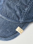 Visvim - Logo-Appliquéd Leather-Trimmed Denim Camp Cap