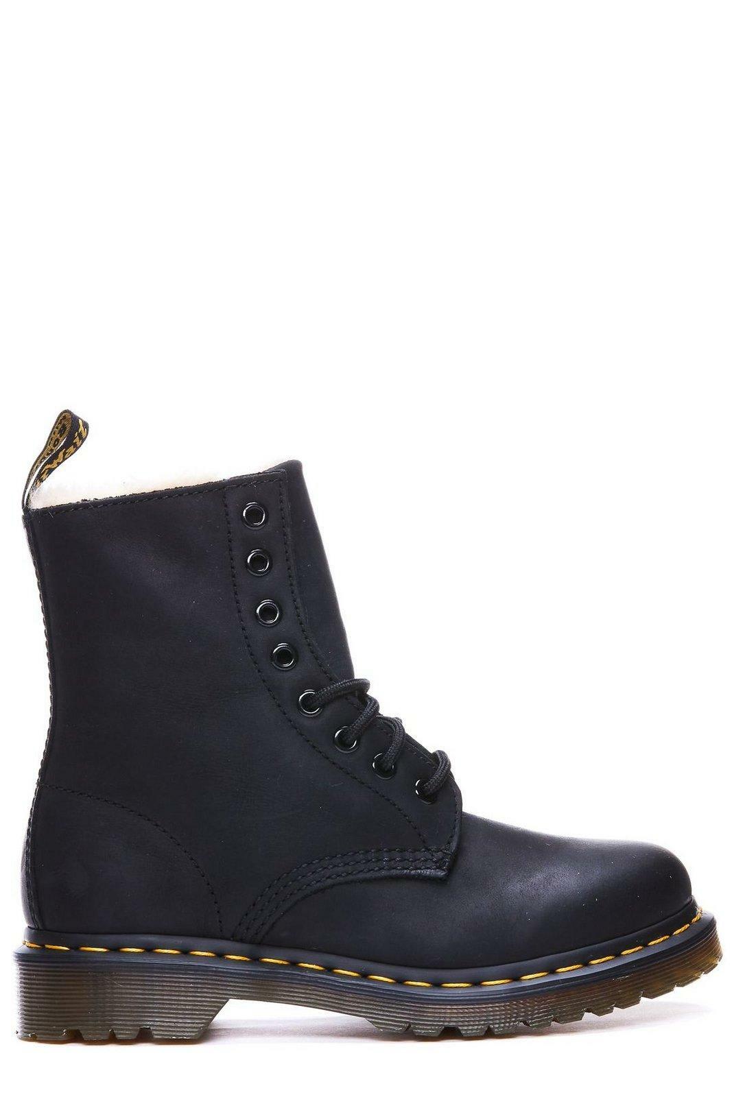 Dr. Martens Men's 2046 5-Eye Shoe in Olive Repello Calf