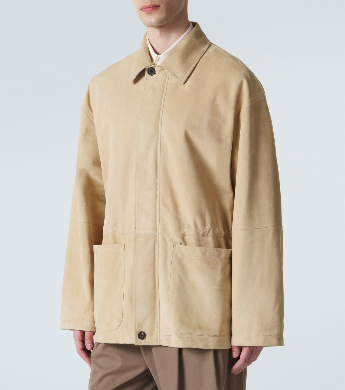 The Row Vilmo suede jacket