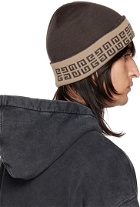 Givenchy Brown 4G Reversible Beanie