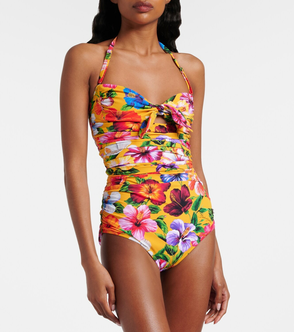 Dolce&Gabbana Floral cutout swimsuit