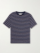 Folk - Striped Organic Cotton-Jersey T-Shirt - Blue