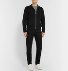 Club Monaco - Slim-Fit Mercerised Ribbed-Knit Zip-Up Cardigan - Black