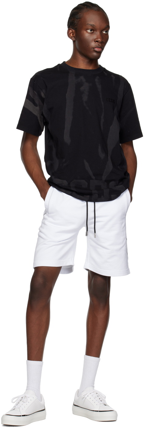 GCDS White Printed Shorts