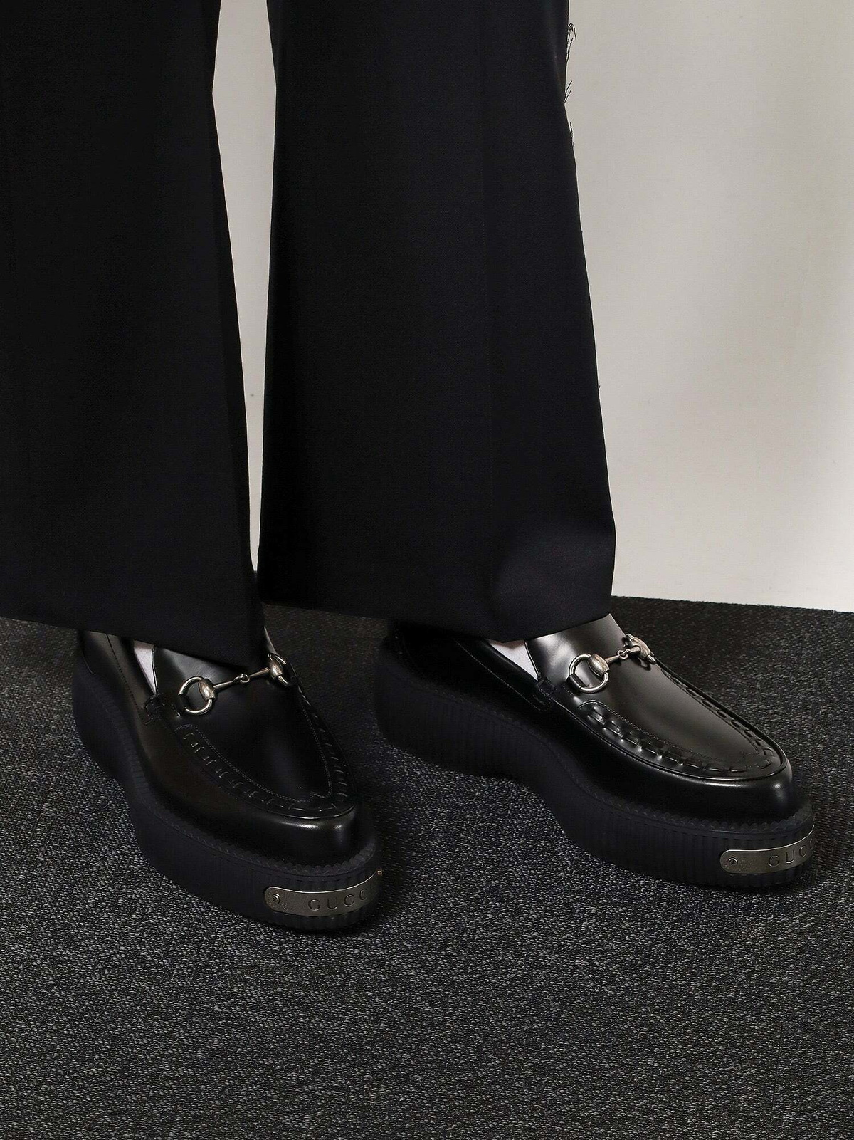 GUCCI*Horsebit creeper loafer ビットローファー*送料込 Gucci Creeper Gucci Horsebit Black Mens Loafer Gucci