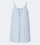 Posse Lila gingham cotton minidress