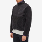 AMI Men's Heart Sherpa Zip Fleece Jacket in Black