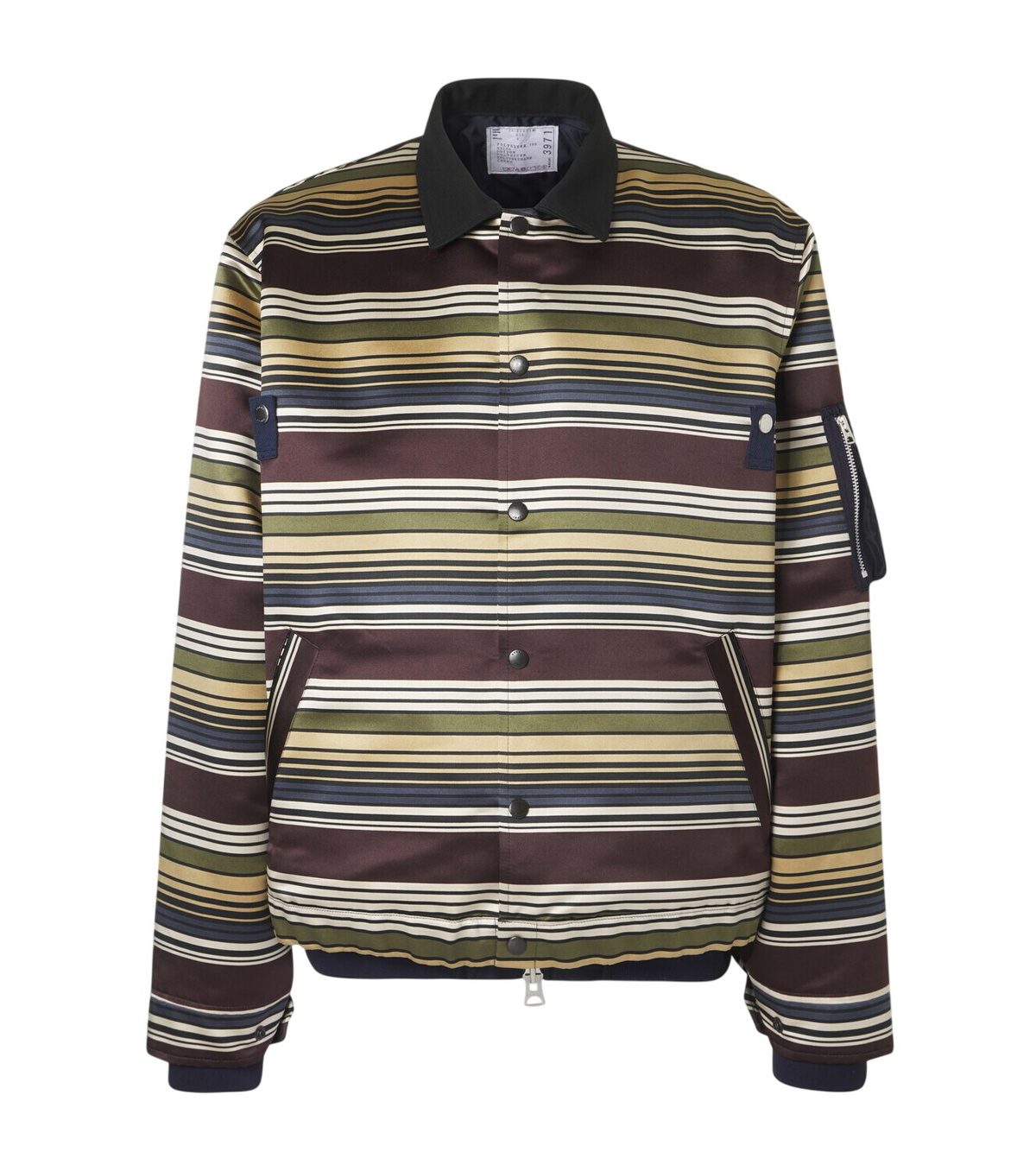 sacai × WTAPS Cotton Back Satin Coat WTAPS Cotton Back Satin Coat in Beige – SVRN