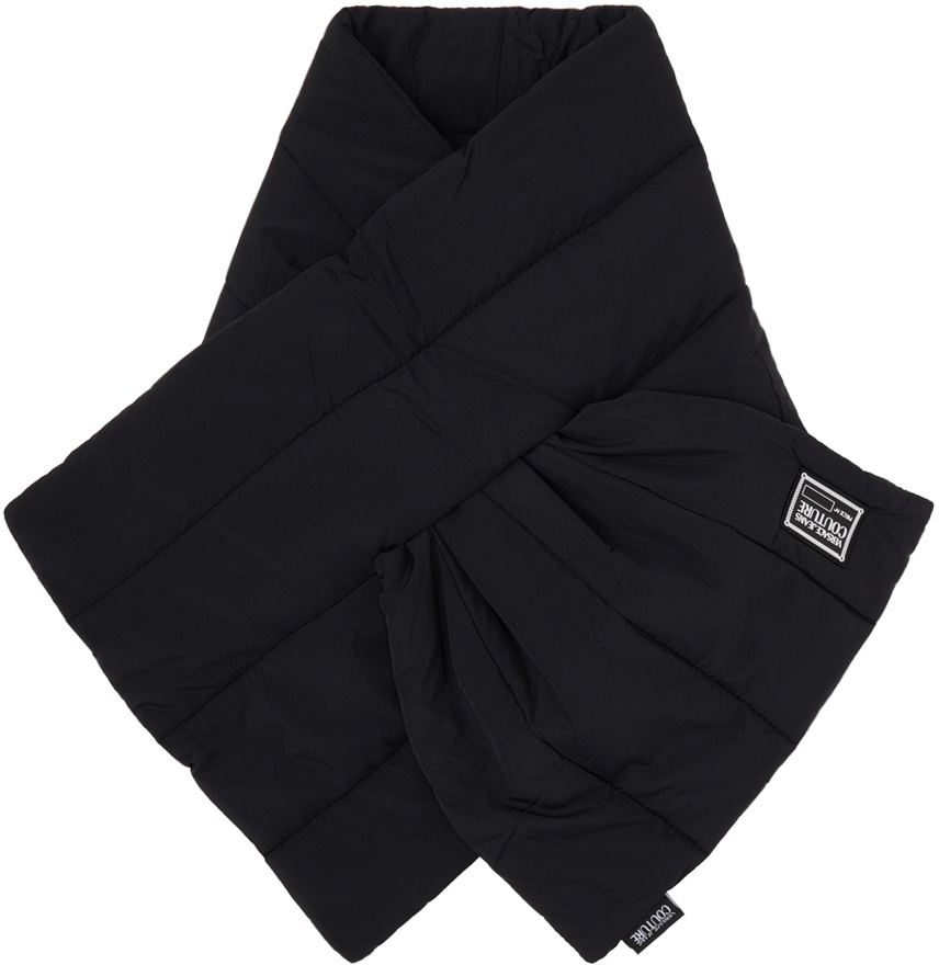 Versace Jeans Couture Black Piece Number Scarf Versace