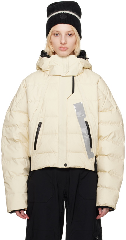 Photo: Templa Beige Detachable Hood Down Jacket