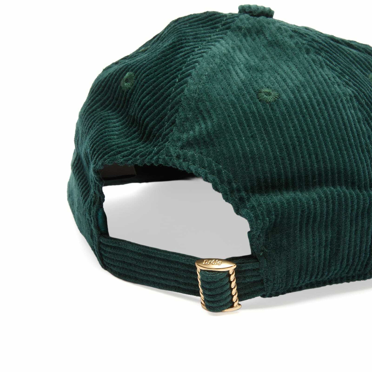 Drôle de Monsieur Men's Drole De Monsieur Velour Rose Cap in Dark Green 