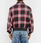 McQ Alexander McQueen - Quilted Checked Brushed-Cotton Blouson Jacket - Men - Red