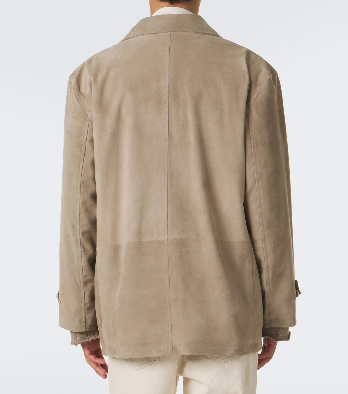 Stòffa Double-breasted suede jacket