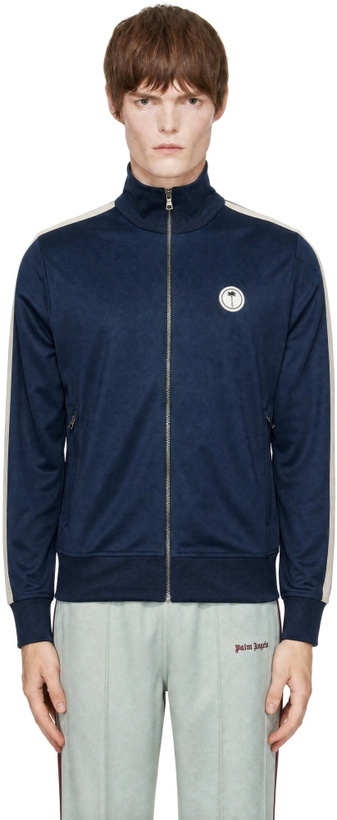 Photo: Palm Angels Navy Palm Tree Track Jacket