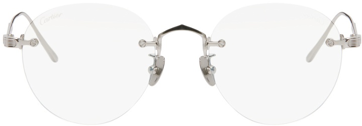 Photo: Cartier Silver Round Sunglasses