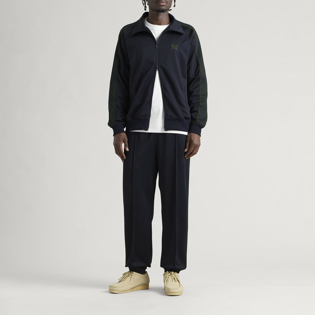 Needles Men's Poly Smooth Track Jacket in Navy