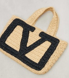 Valentino Garavani Viva Superstar Small raffia tote bag
