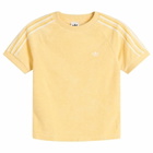 Adidas Women's Terry Towel T-Shirt in Orange Tint